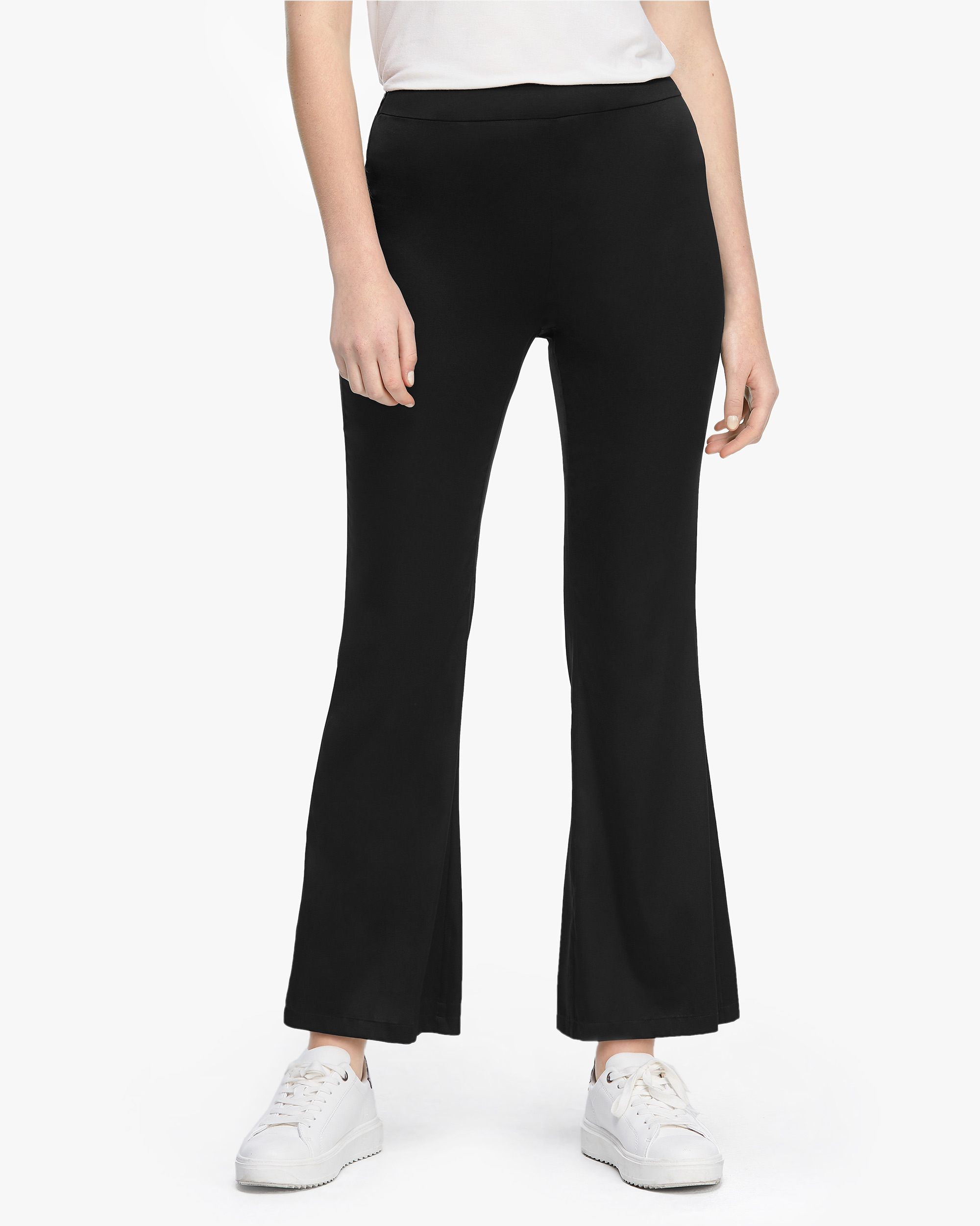 Silk hot sale flare pants