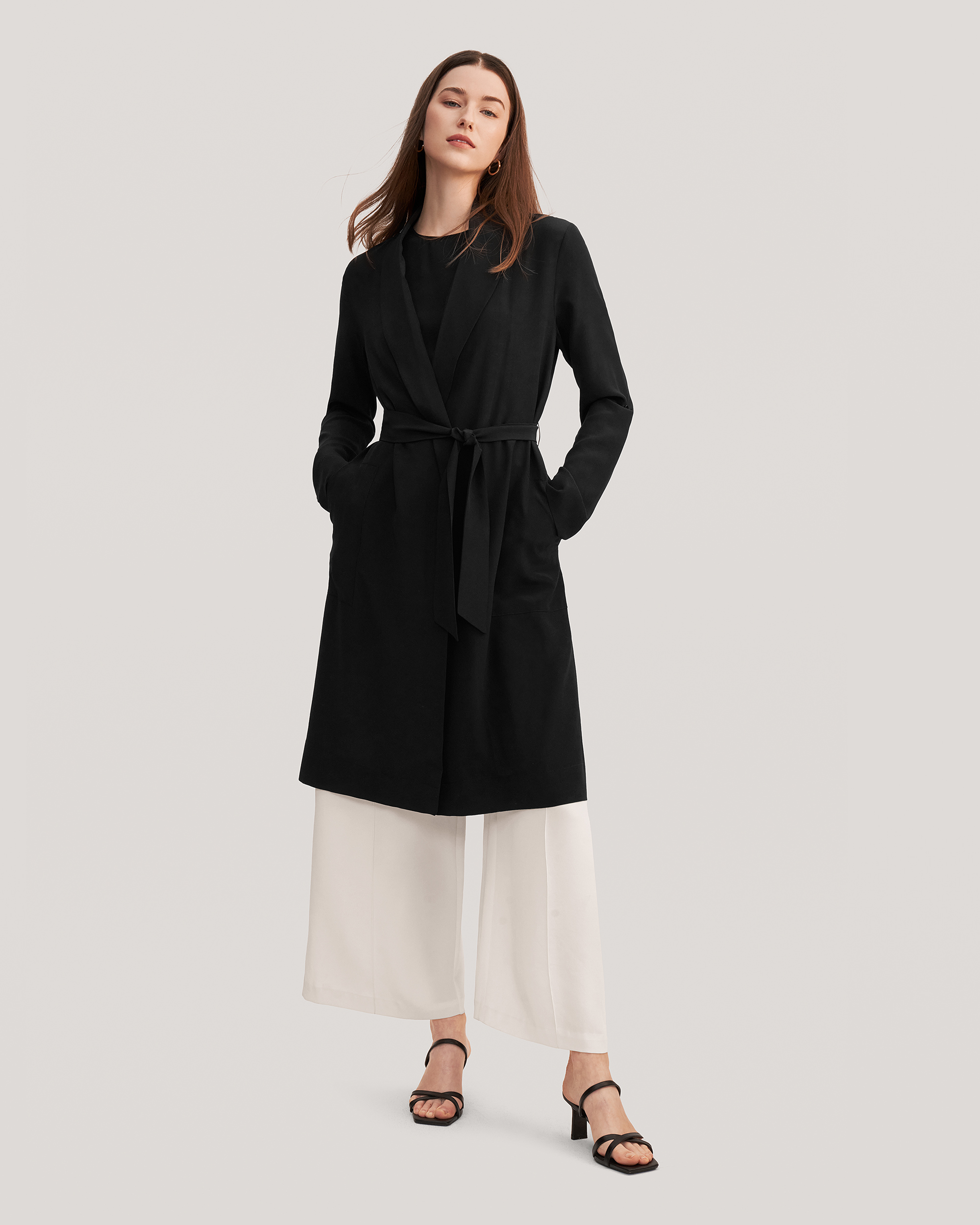 Women's mid length trench on sale coat