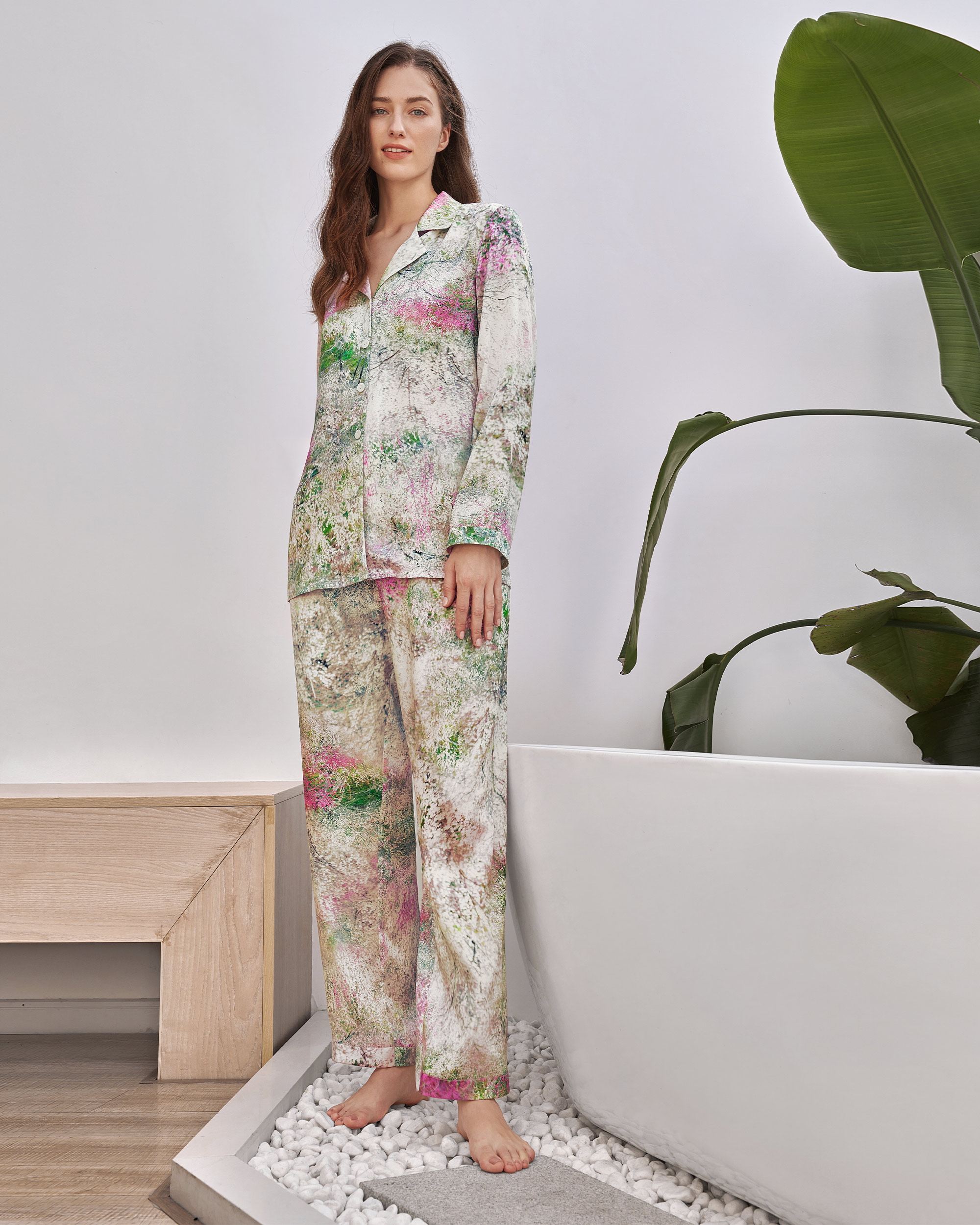 LILYSILK X Mika Ninagawa Plum Blossom Pajama Set