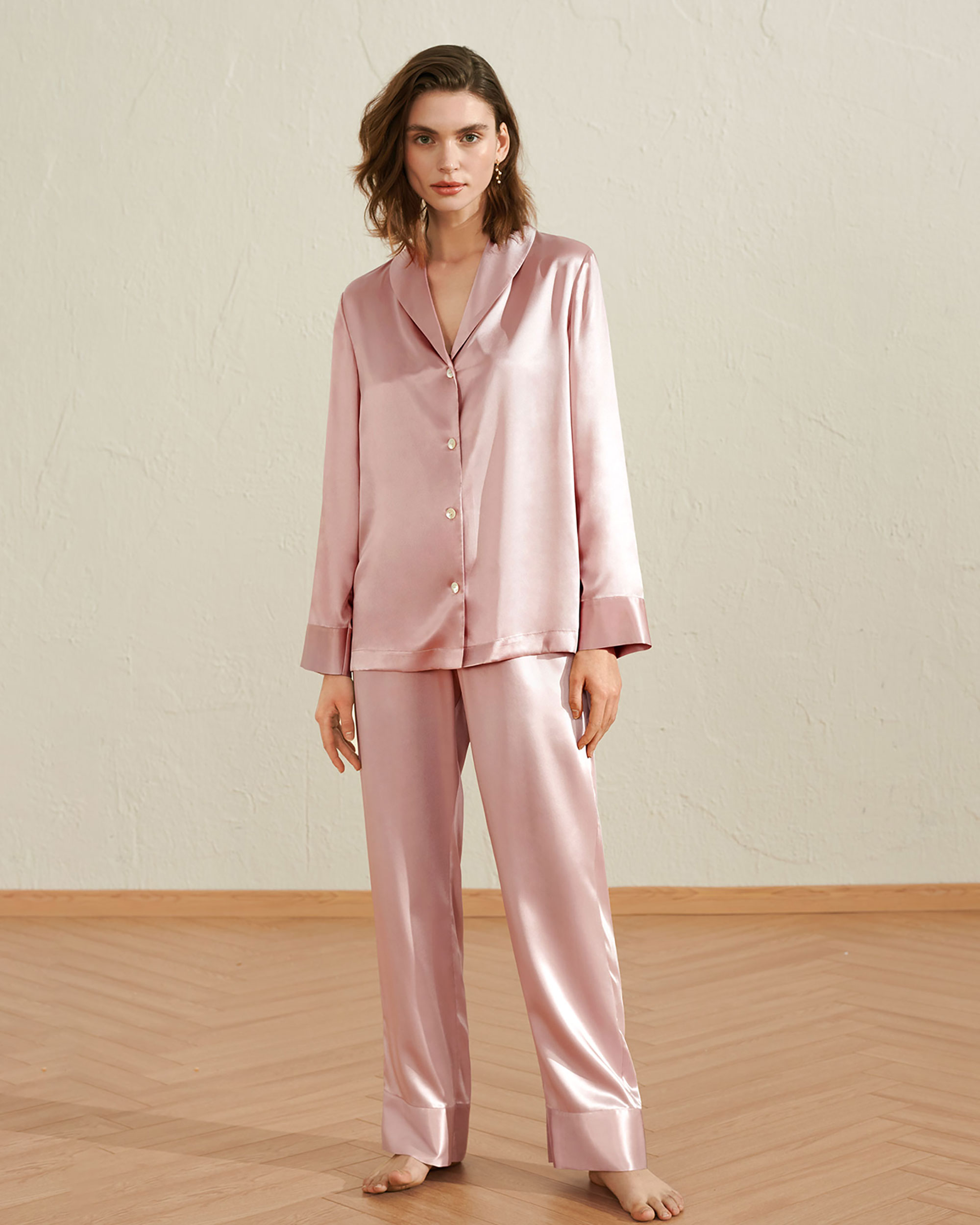 Washable silk pajama outlet set