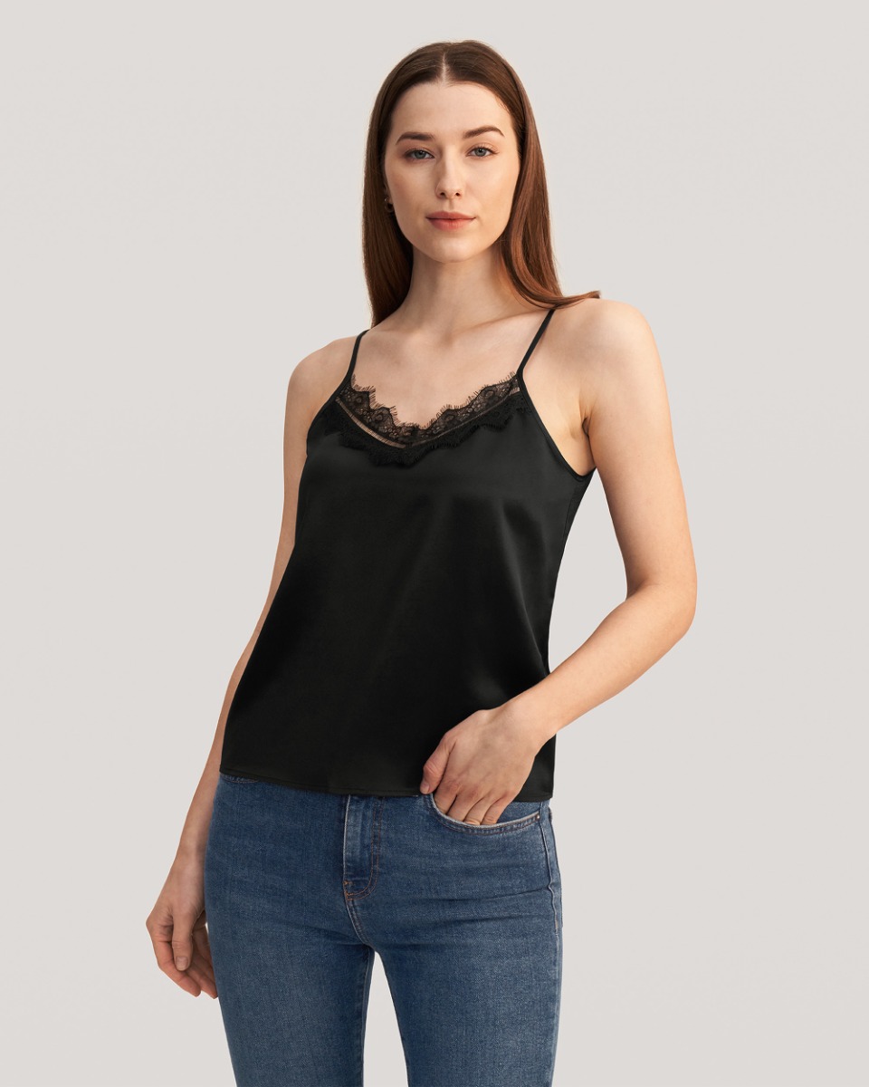 即納分 【完売商品】Lace-Trimmed Camisole | machaboutique.com