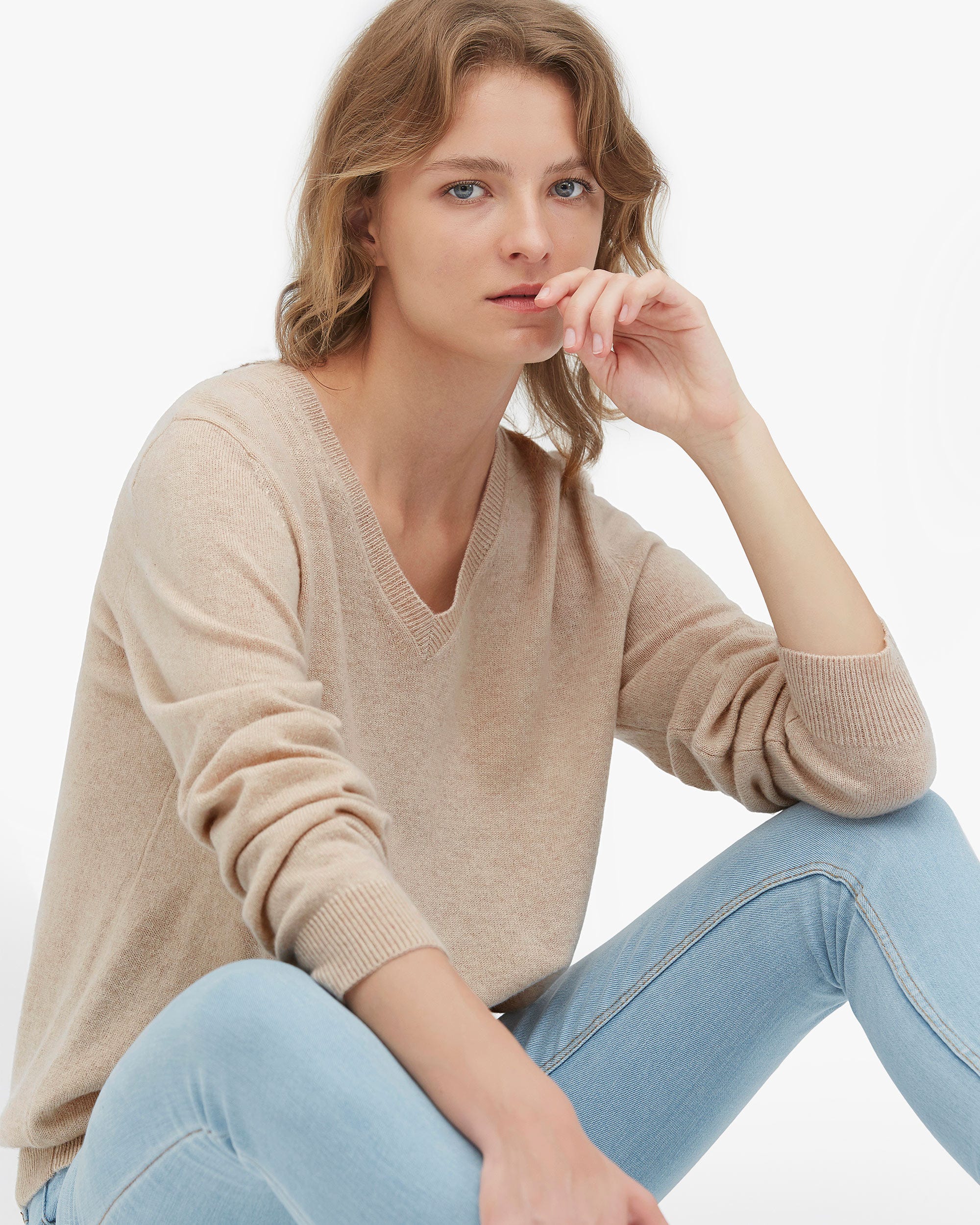 Womens hotsell beige jumper