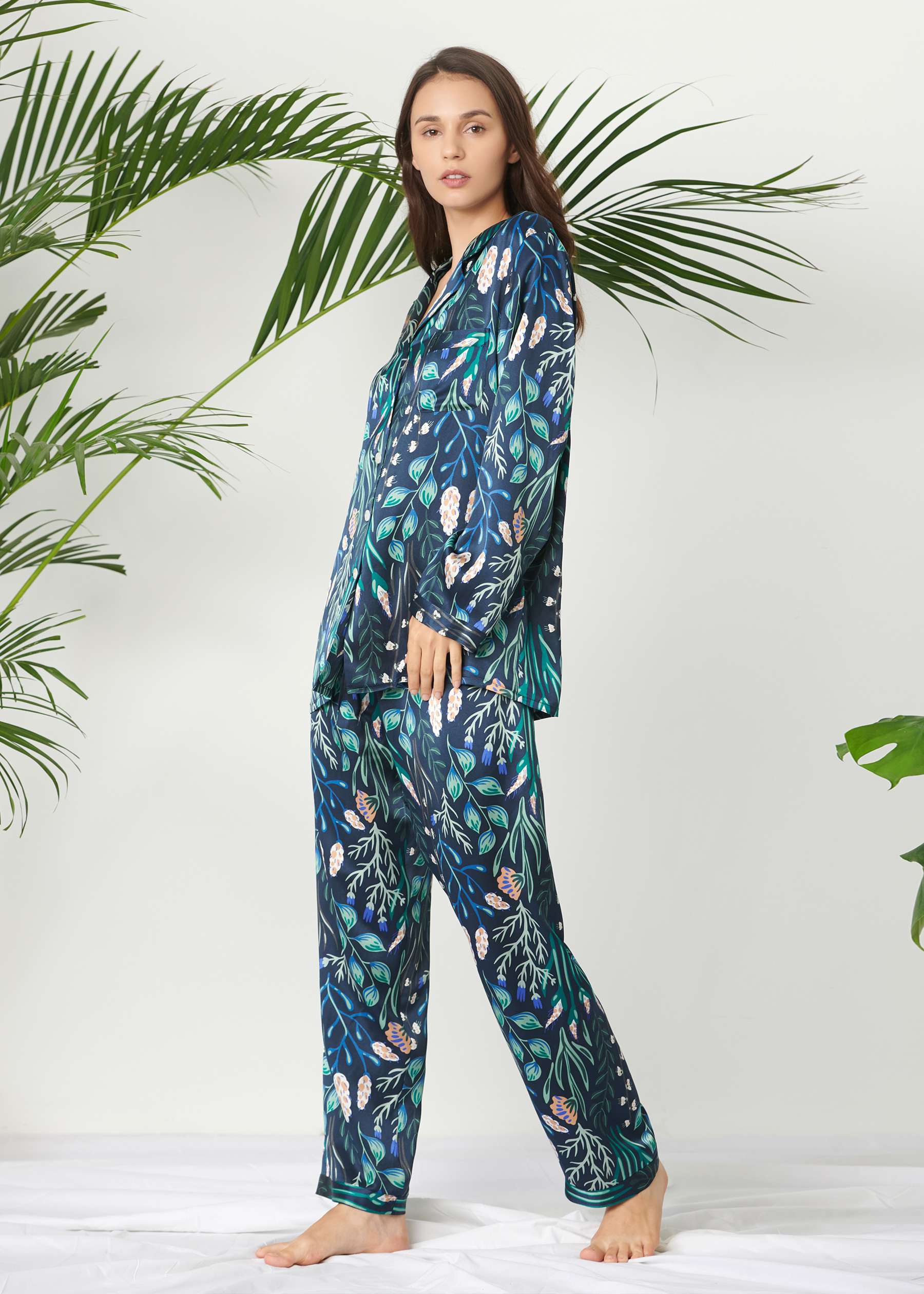 Plant best sale print pajamas