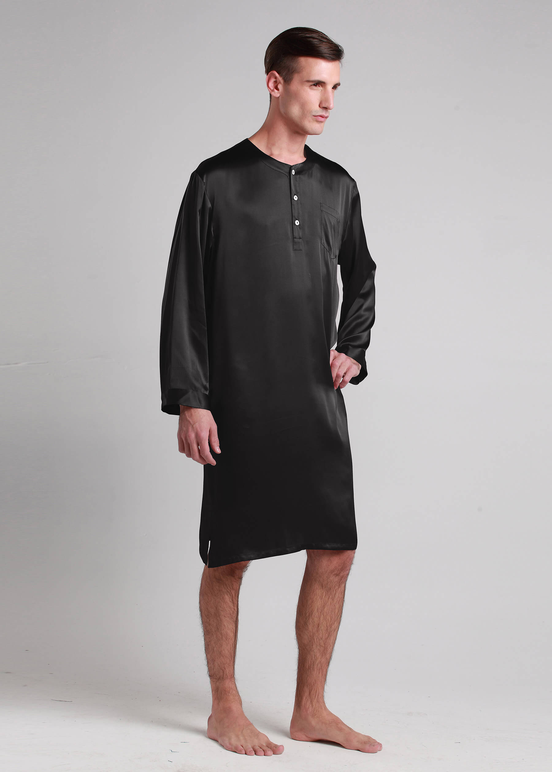 Chemise de nuit homme soie new arrivals