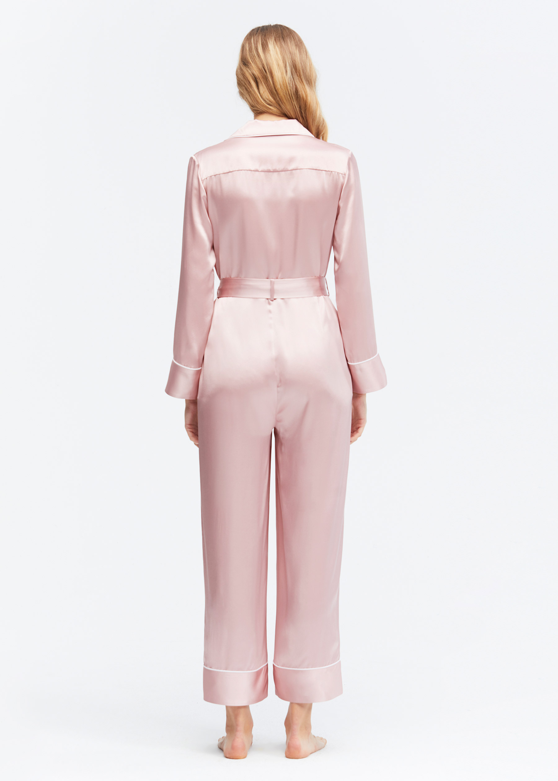 silk pajama jumpsuit