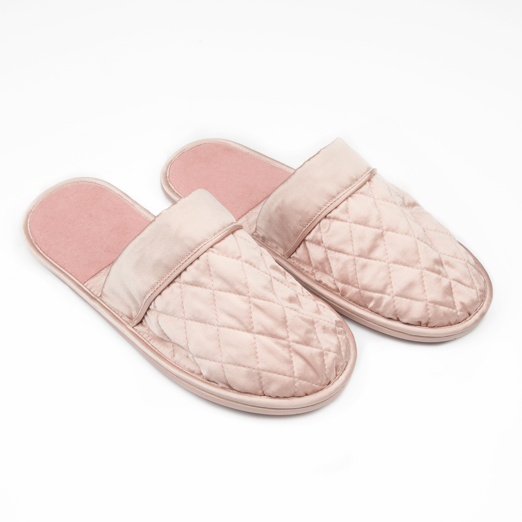 White discount silk slippers