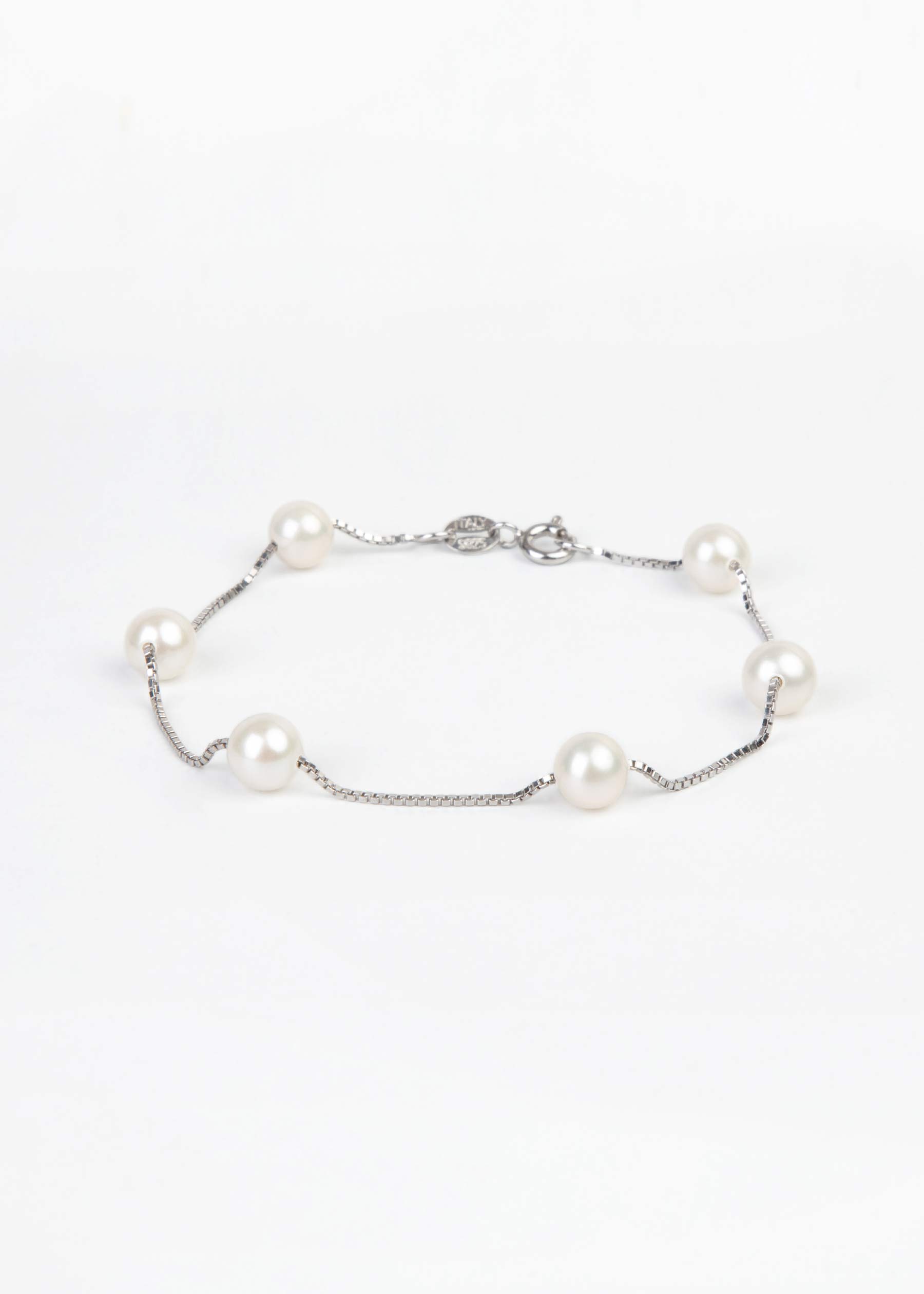 pearl sterling silver bracelet