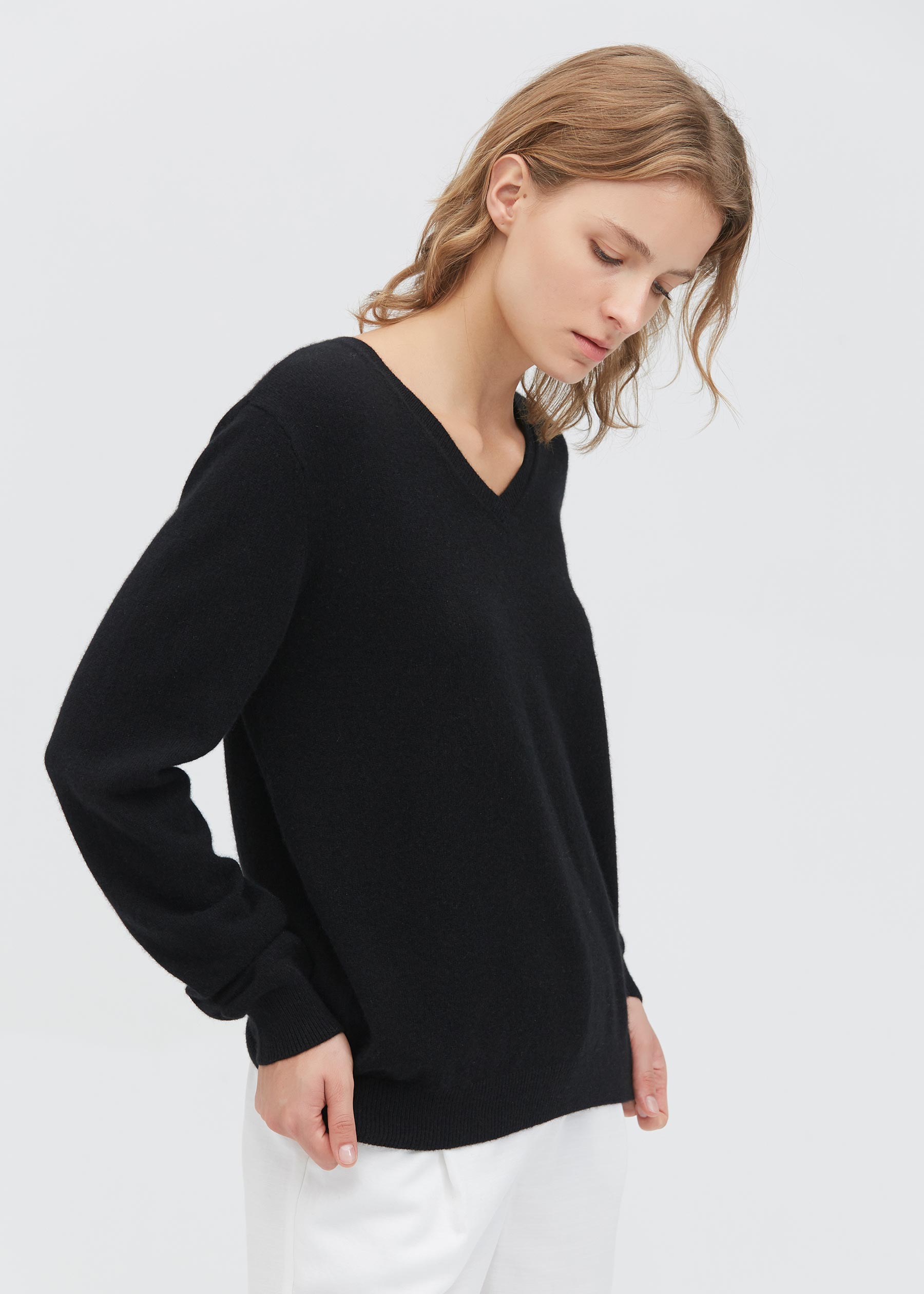 cashmere v neck sweater women