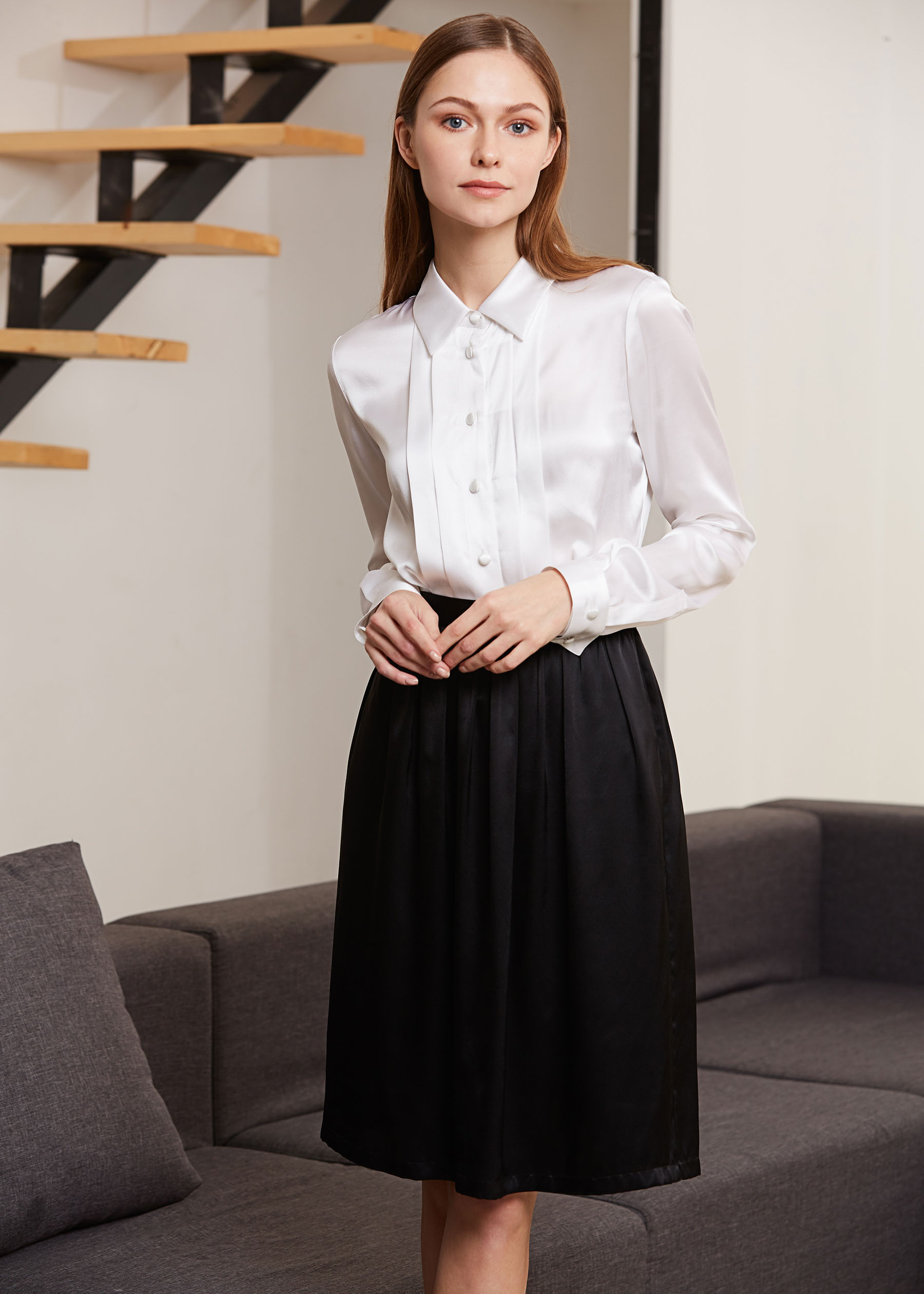 Dress shirt store with skirt