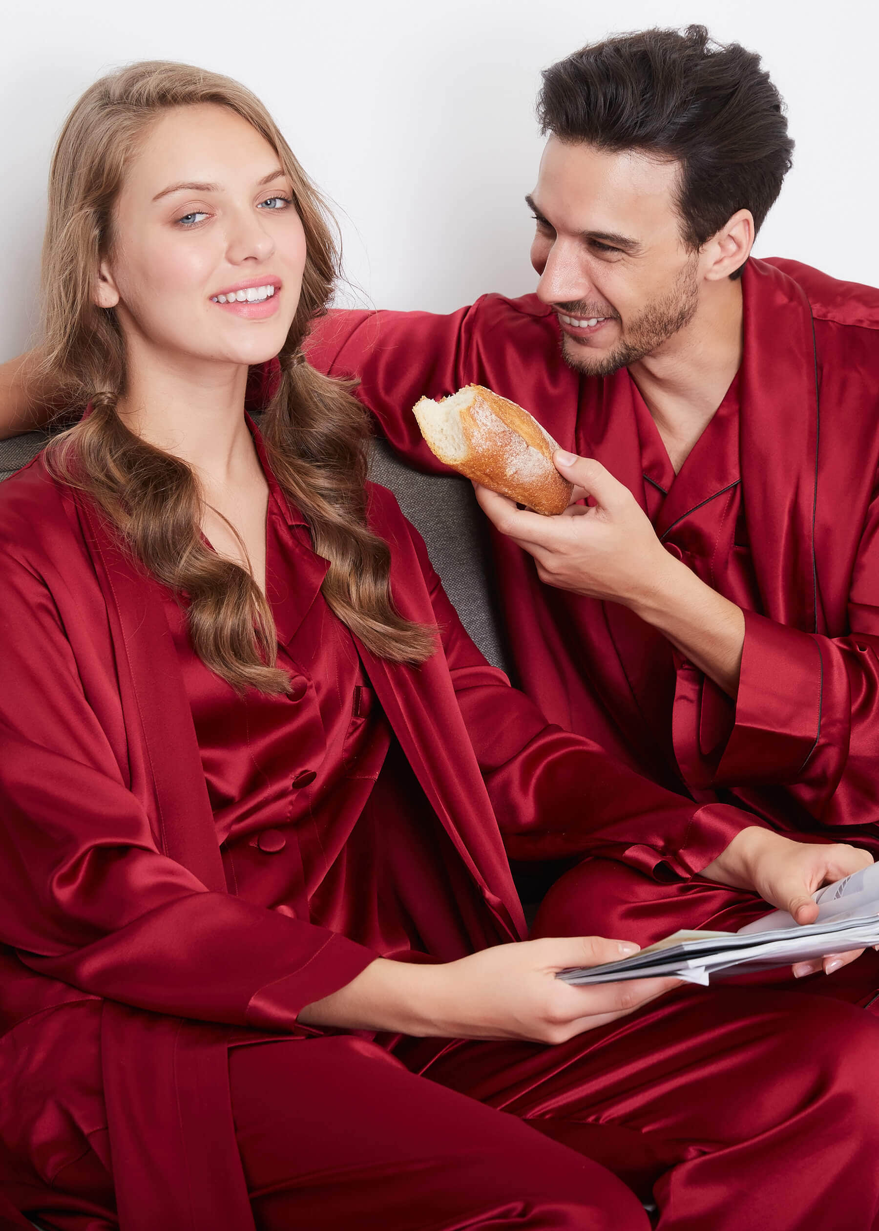 Matching pyjamas shop and dressing gowns