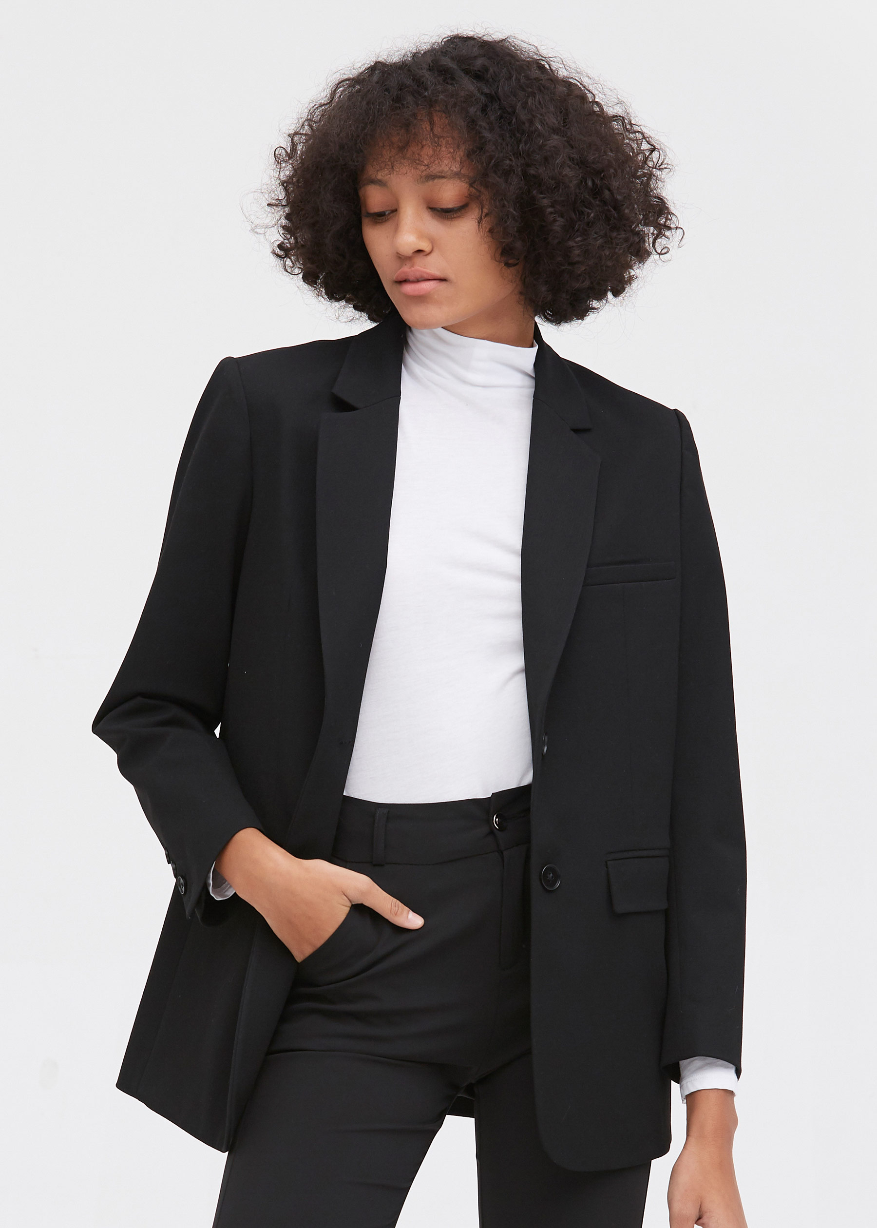 Long silk outlet blazer