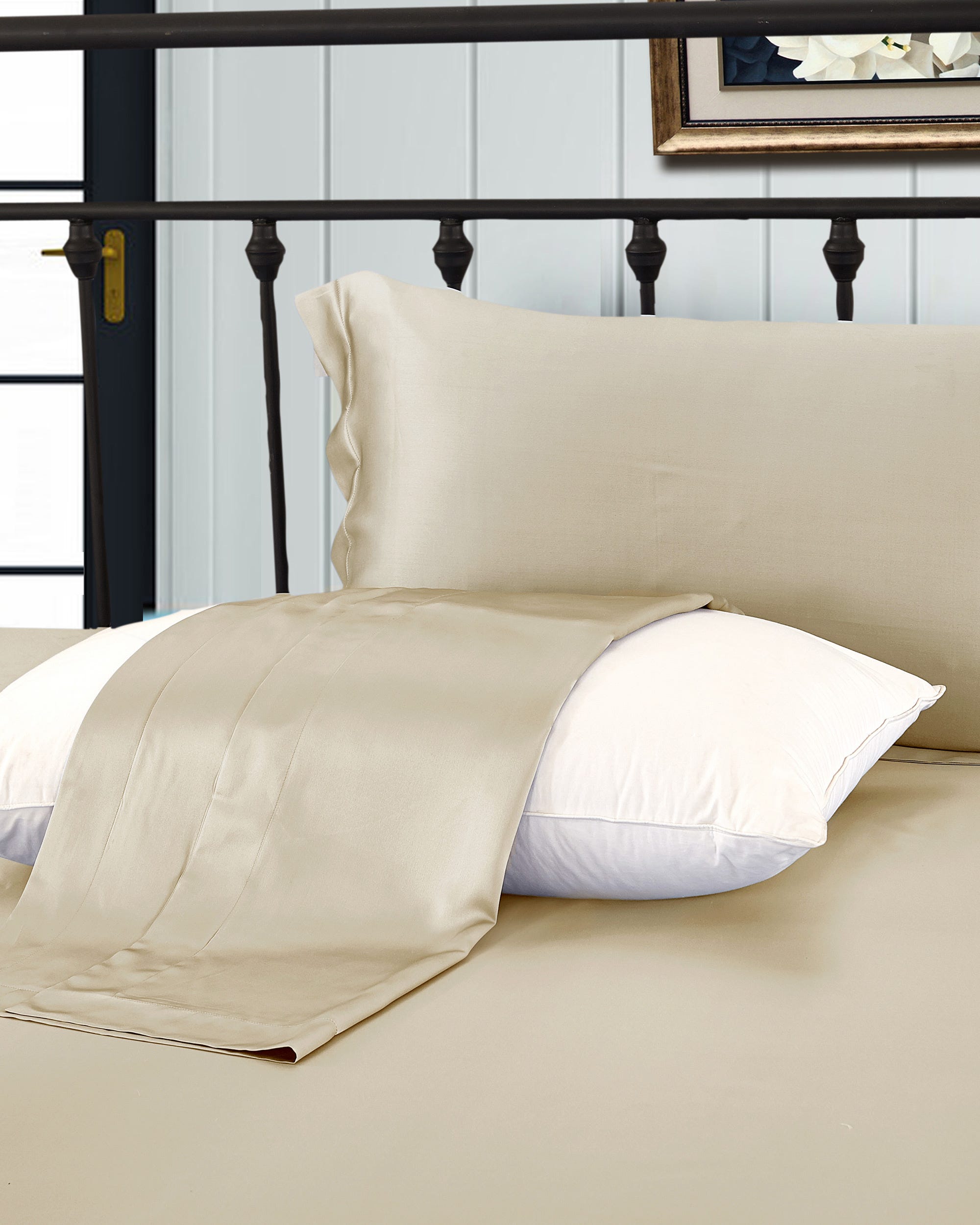 Cream silk outlet pillowcase