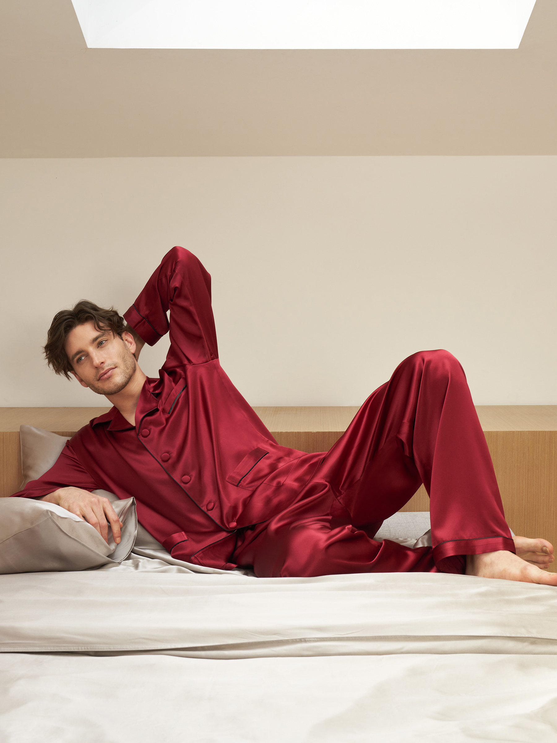 Pyjama en 2024 soie pour homme