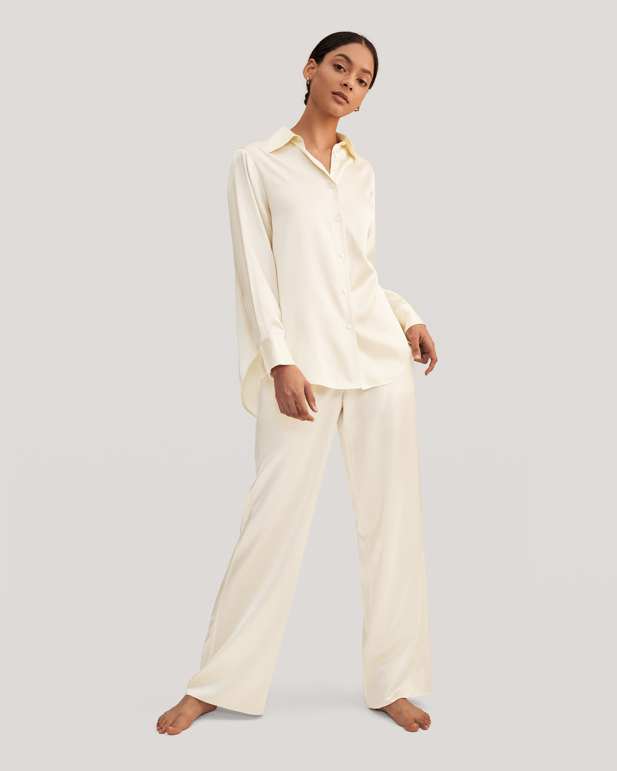 Affordable silk pyjamas hot sale