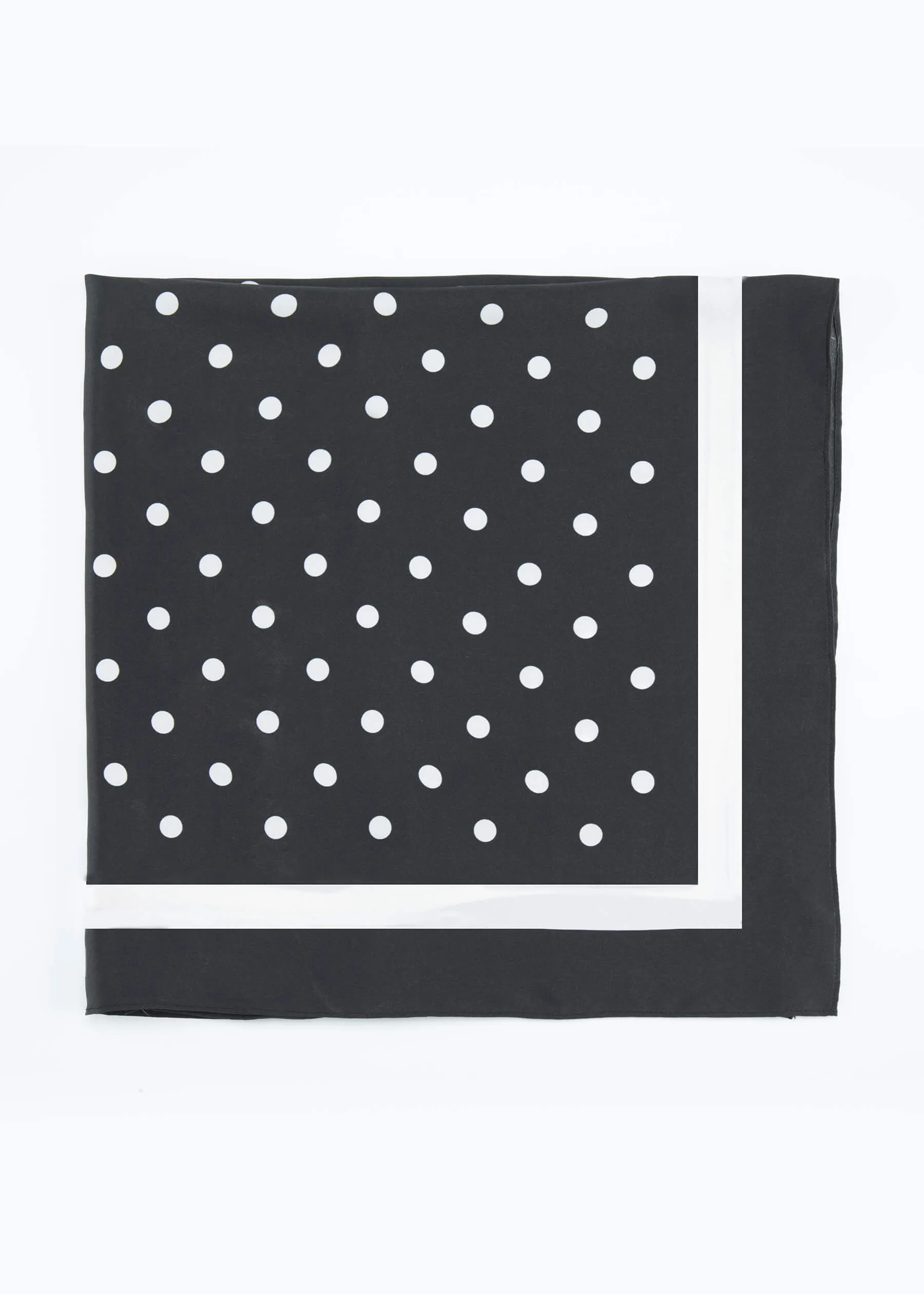 Silk polka 2024 dot scarf