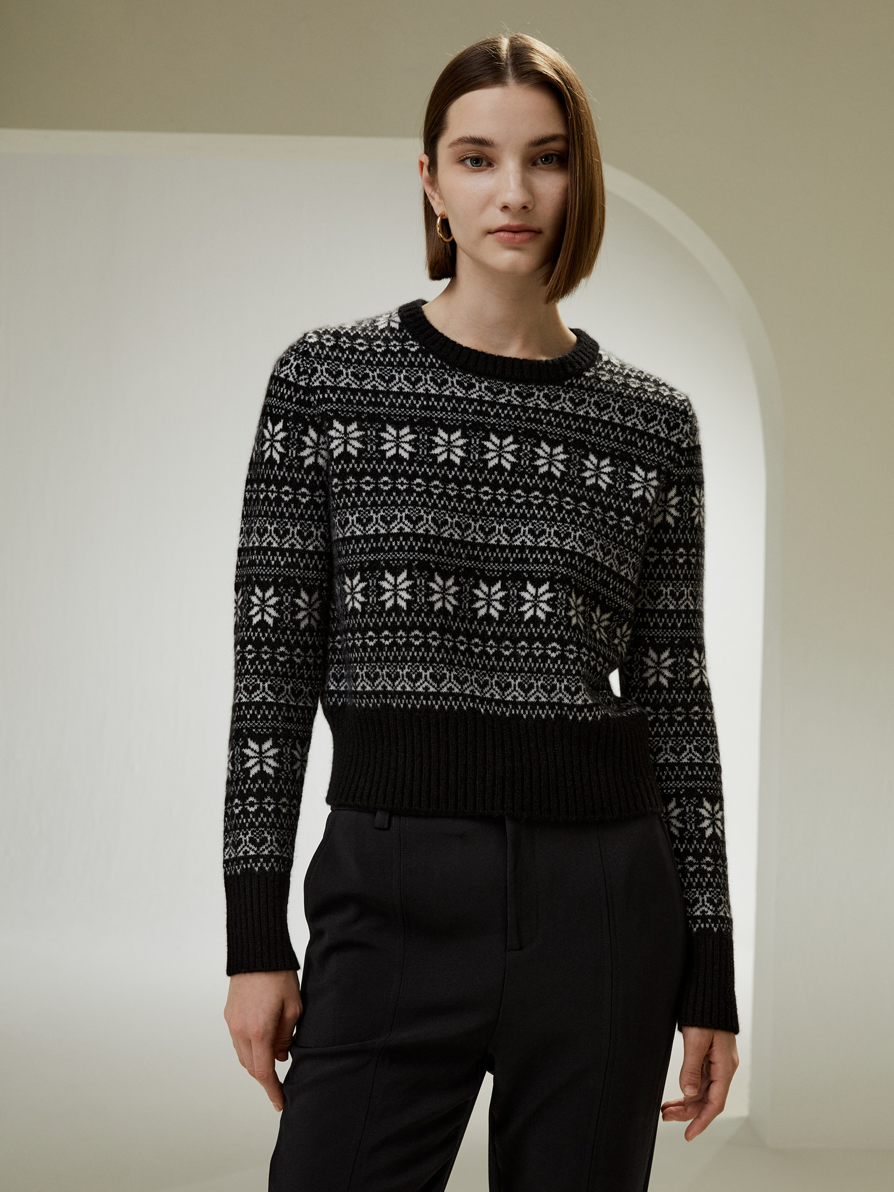 Cashmere fair isle outlet jumper