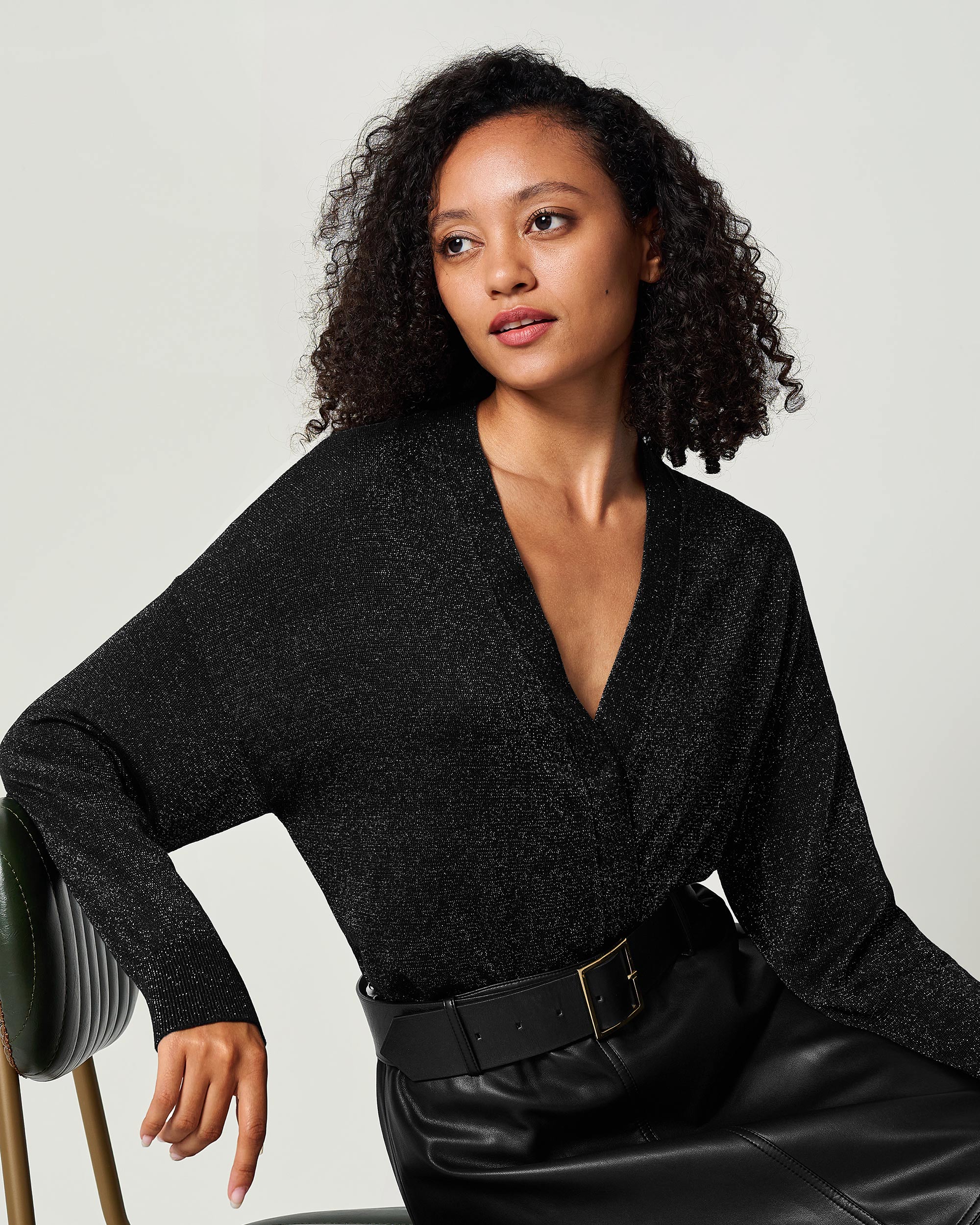 Black silk cardigan outlet women's