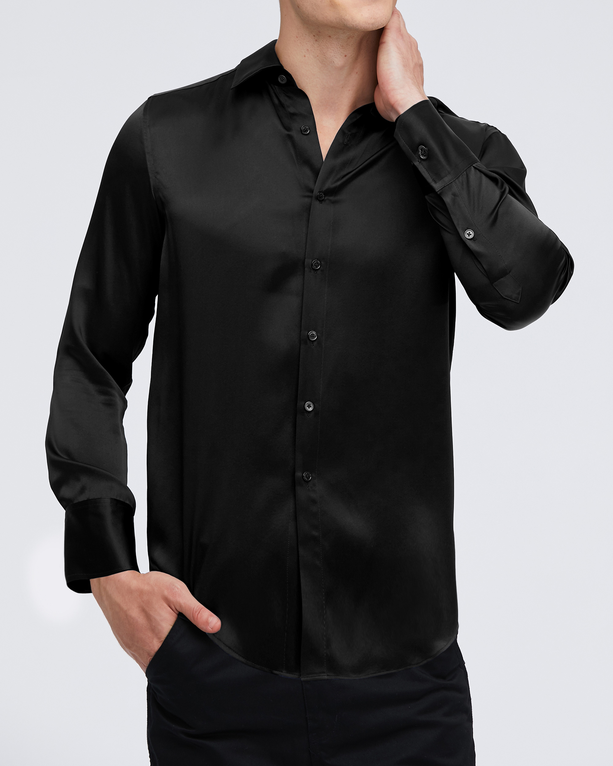 Chemise homme online soie