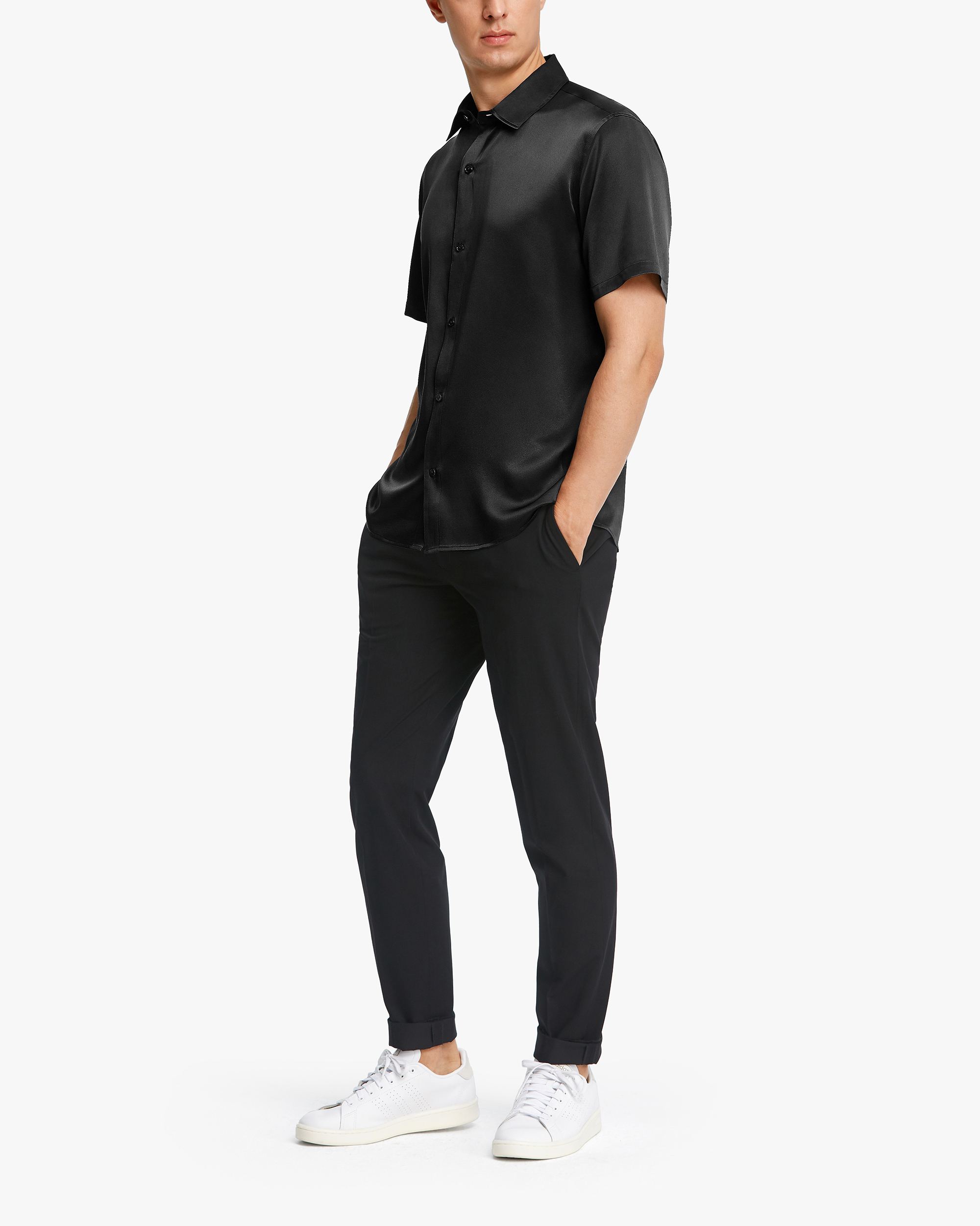 Chemise en discount soie pour homme