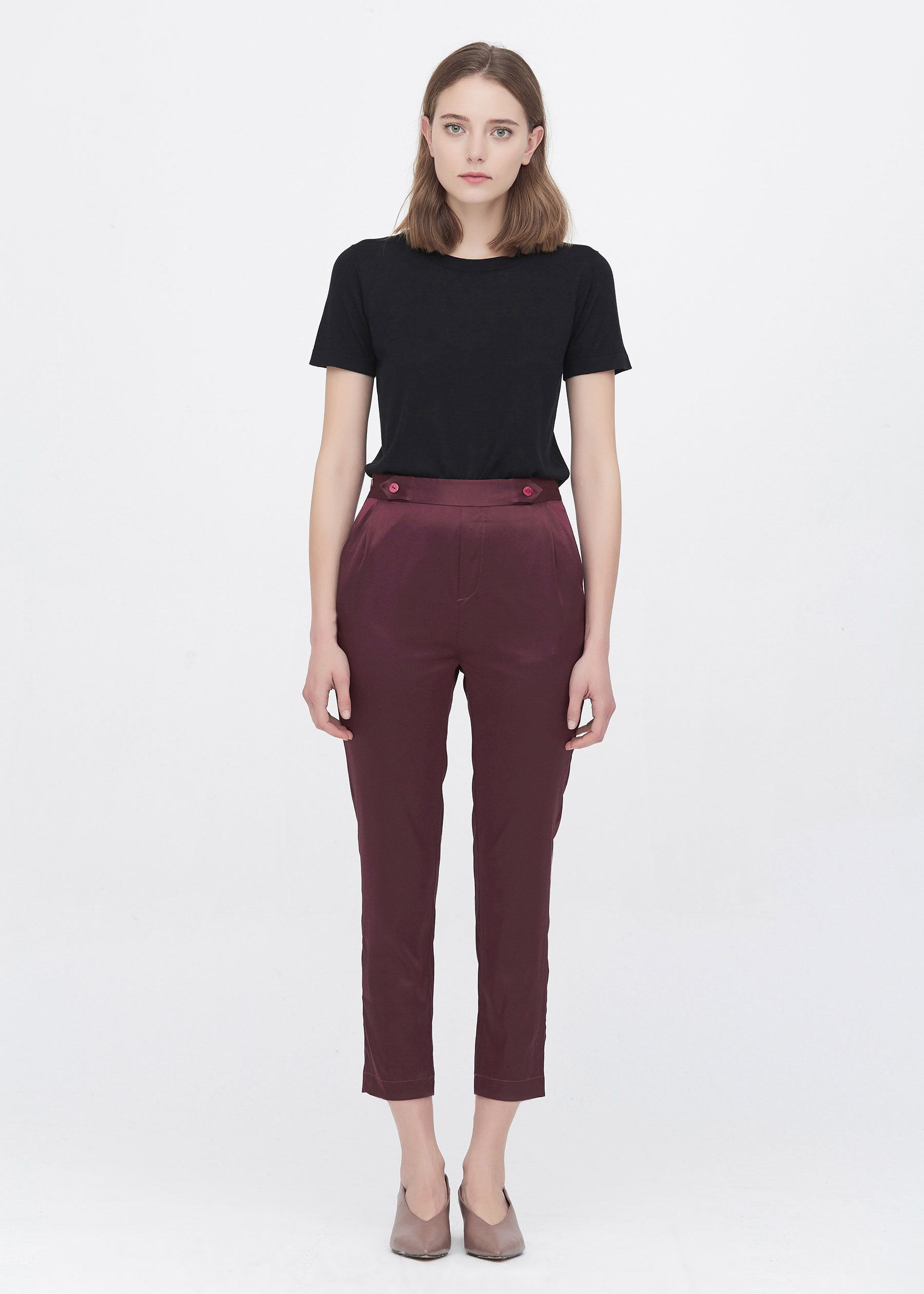 DRESQUE STORE Regular Fit Women Maroon Trousers - Buy DRESQUE STORE Regular  Fit Women Maroon Trousers Online at Best Prices in India | Flipkart.com