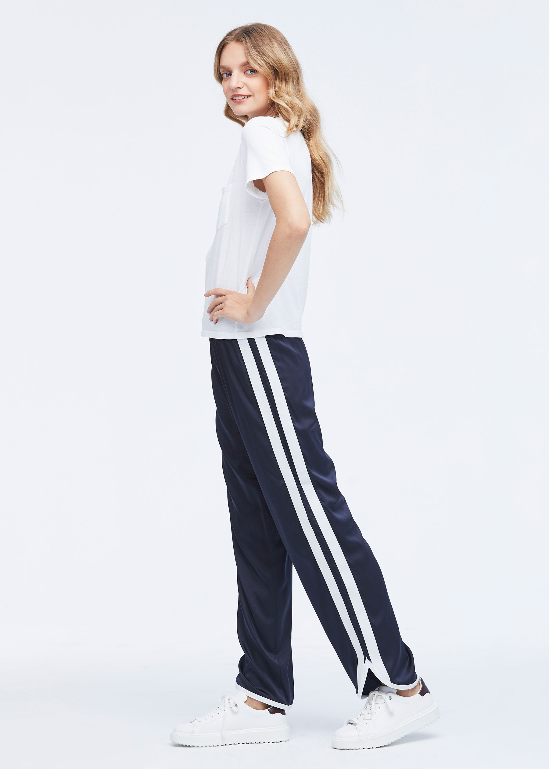 Silk track shop pants womens