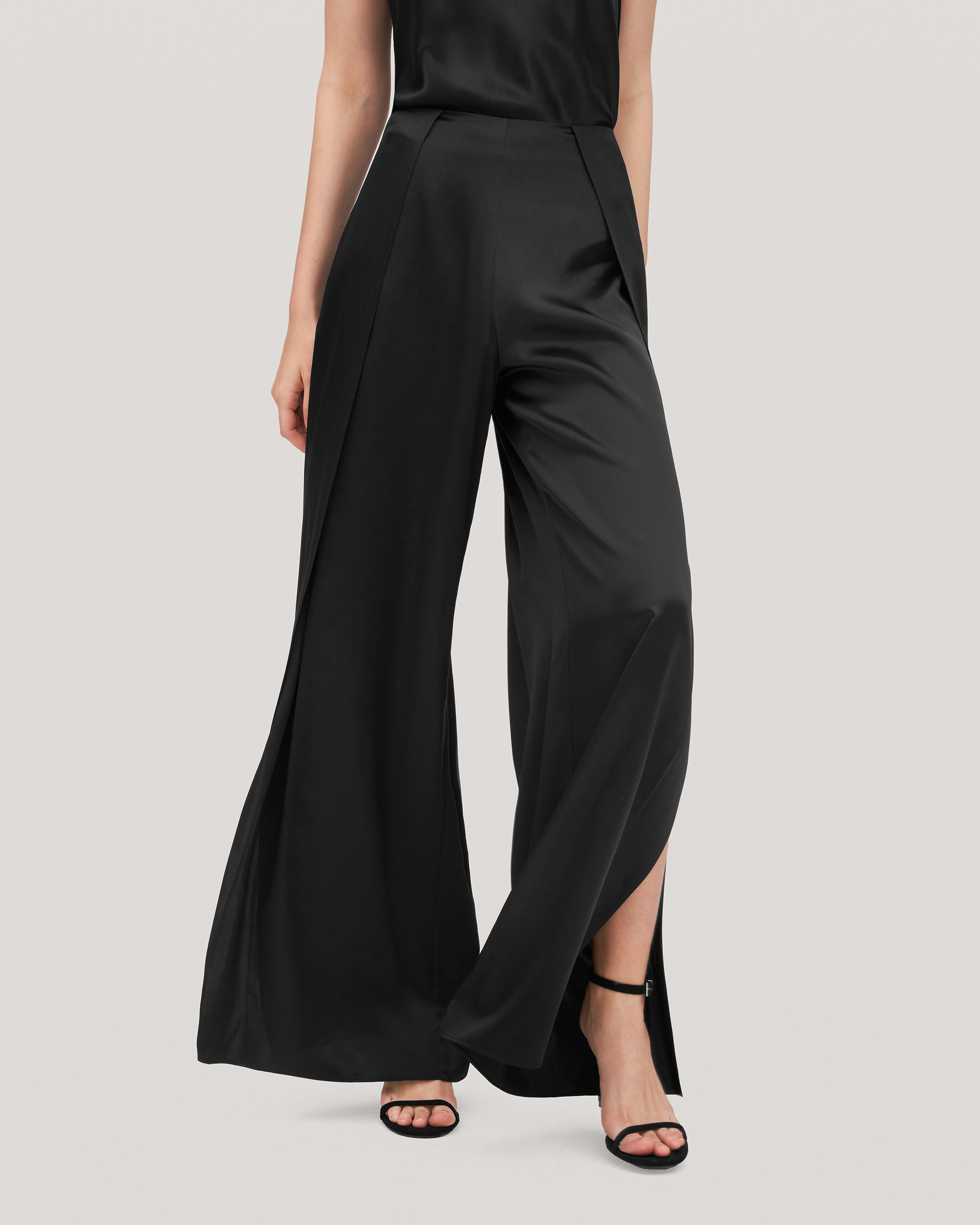 High waisted sales silk pants