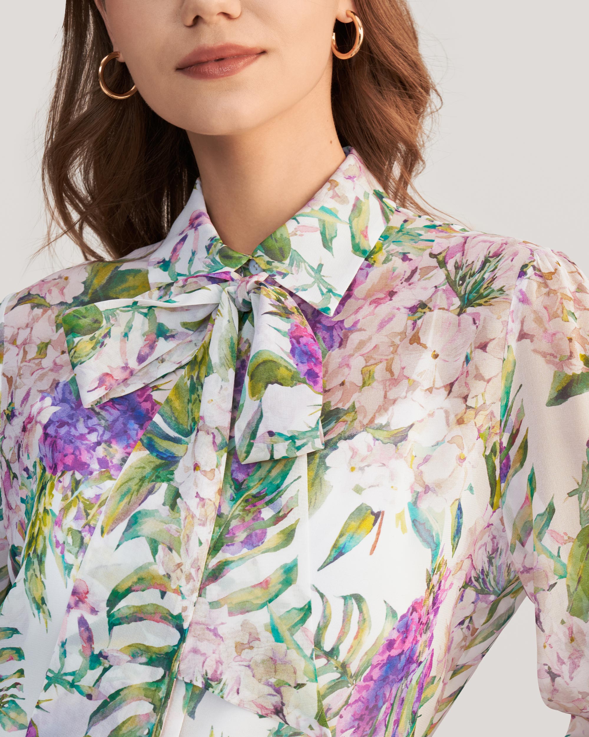 MIM Floral 2 in 1 Silk Blouse