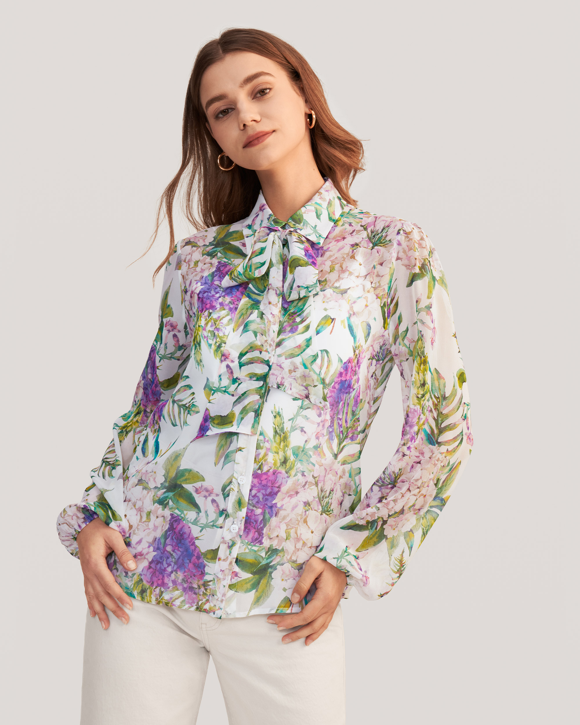 MIM Floral 2 in 1 Silk Blouse