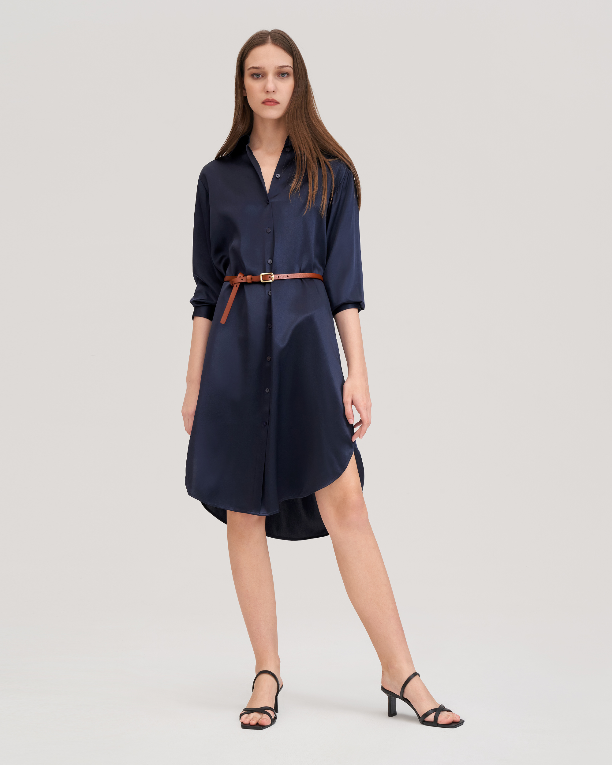 Silk shirt clearance dress zara