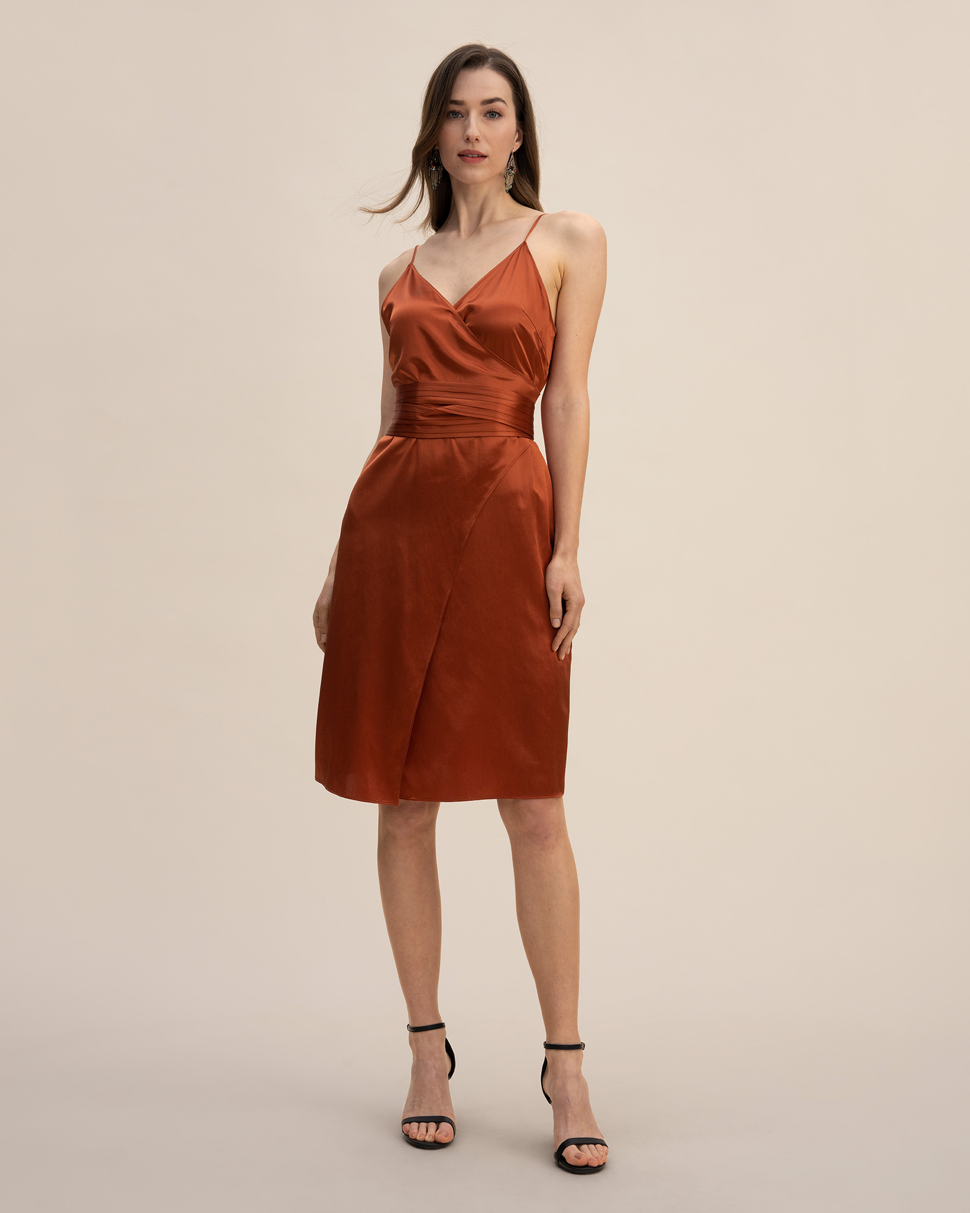 Wrap sales strap dress