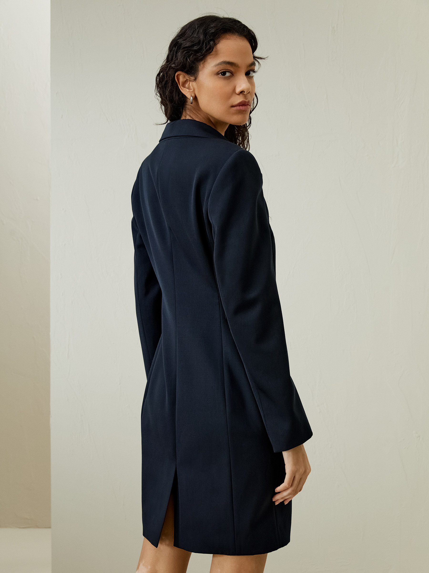 Navy frock outlet coat womens