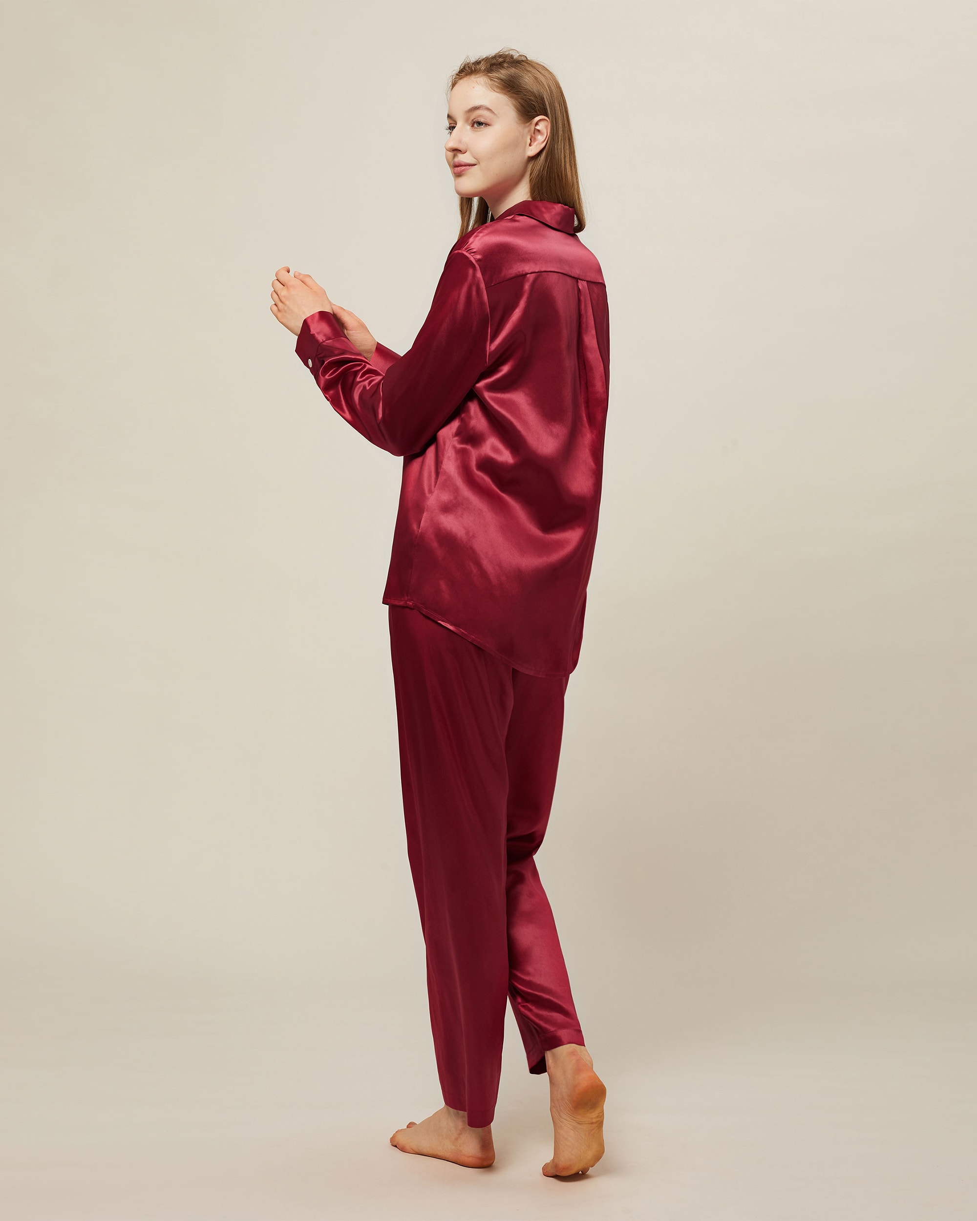 Washable satin online pajamas